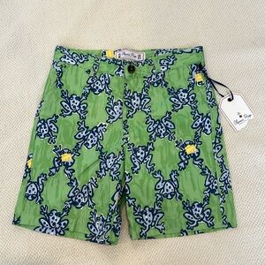 NWT Classic Prep Boy's Hudson Shorts - Frog and Prince Print f🐸